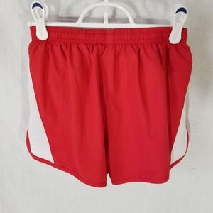 Basics womens red running shorts size S